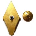 Знак Химический факультет ВМФ 50 лет, подводная лодка, накладной глобус