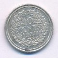 Нидерланды 10 центов 1930 год - Королева Вильгельмина