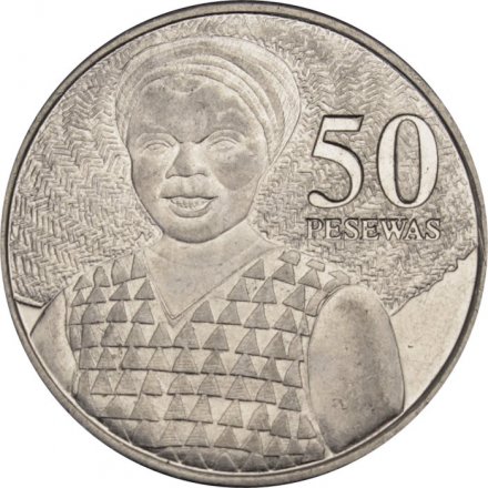 Гана 50 песева 2007 год - Женщина в национальном головном уборе