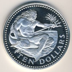 Барбадос 10 долларов 1978 год
