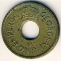 Фиджи 1/2 пенни 1943 год