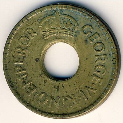 Фиджи 1/2 пенни 1943 год