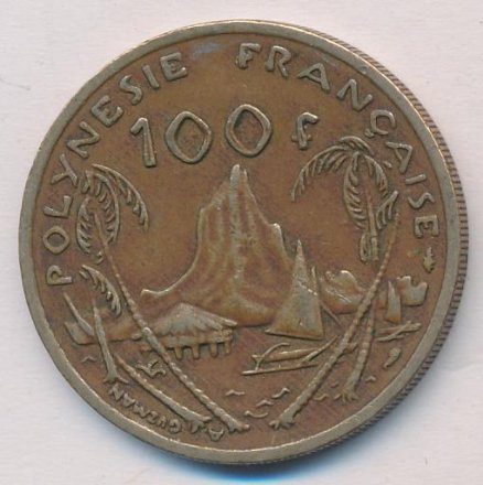 Французская Полинезия 100 франков 1982 год