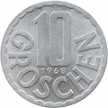 Австрия 10 грошей 1968 год