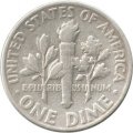 США 1 дайм (10 центов) 1960 год - Рузвельт (без отметки МД)