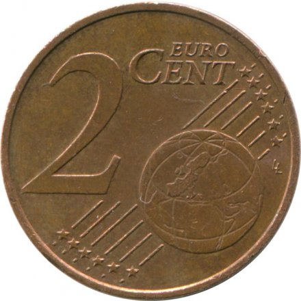 Австрия 2 евроцента 2010 год - Эдельвейс