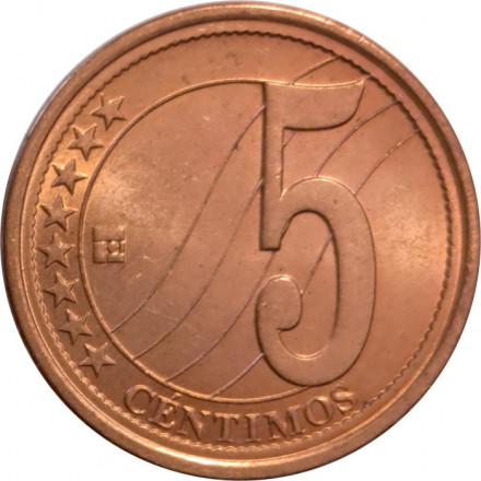 Венесуэла 5 сентимо 2007 год - Герб UNC
