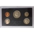 Годовой набор США из 5 монет 1983 год (proof set &quot;s&quot;) в футляре