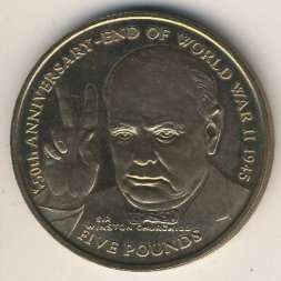 Остров Мэн 5 фунтов 1995 год