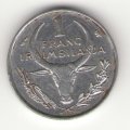 Мадагаскар 1 франк 1966 год