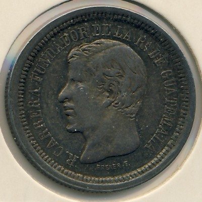 Гватемала 1 реал 1868 год