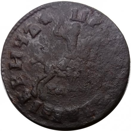 1 копейка 1715 год НД Пётр I (1699 - 1725) - VF-