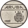 Аруба 10 центов 1989 год