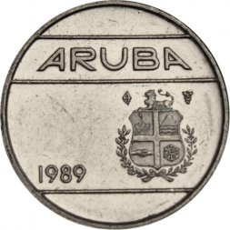 Аруба 10 центов 1989 год