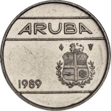 Аруба 10 центов 1989 год