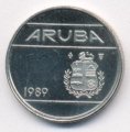 Аруба 10 центов 1989 год