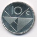 Аруба 10 центов 1989 год