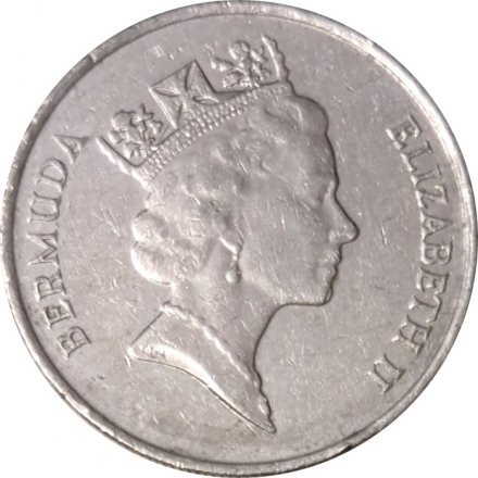 Бермудские острова 25 центов 1995 год