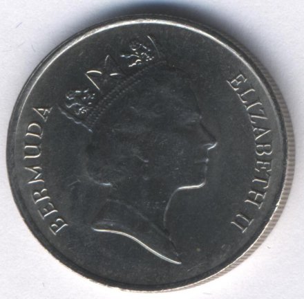 Бермудские острова 25 центов 1995 год