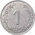 Тунис 1 миллим 1960 год