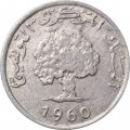 Тунис 1 миллим 1960 год