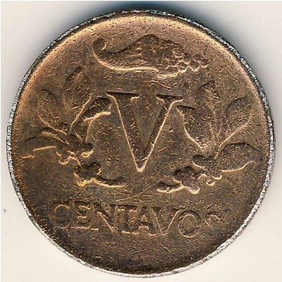 Колумбия 5 сентаво 1968 год