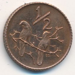 ЮАР 1/2 цента 1971 год