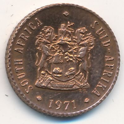 ЮАР 1/2 цента 1971 год