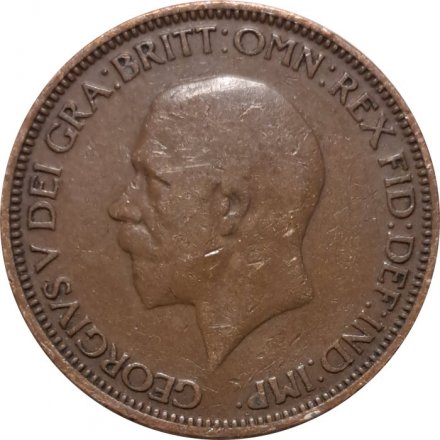 Великобритания 1/2 пенни 1936 год - Король Георг V