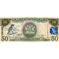 Тринидад и Тобаго 50 долларов 2012 год - 50 лет независимости UNC