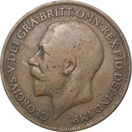 Великобритания 1 пенни 1916 год - Король Георг V