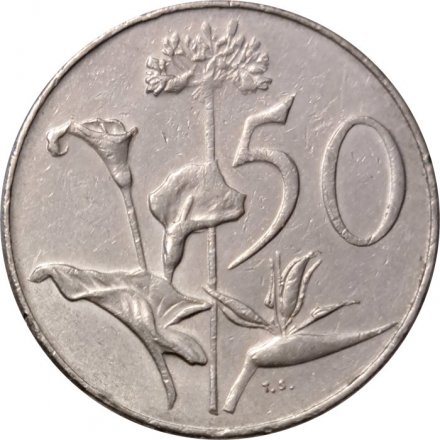 ЮАР 50 центов 1976 год - Окончание президентства Якобуса Йоханнеса Фуше