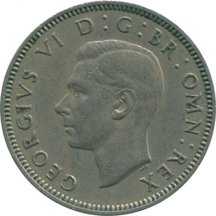Великобритания 1 шиллинг 1951 год - Шотландский герб
