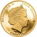Острова Кука 5 долларов 2016 год - Бойцовая рыба