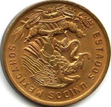 Мексика 20 сентаво 1970 год
