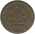 ФРГ 5 пфеннигов 1988 год - G