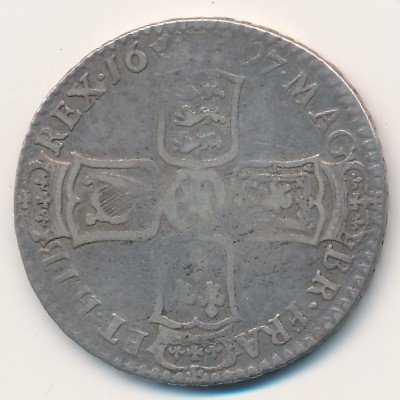 Великобритания 1/2 кроны 1697 год