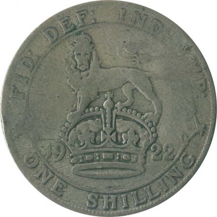 Великобритания 1 шиллинг 1922 год