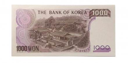 Южная Корея 1000 вон 1983 год - UNC