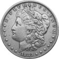 США 1 доллар 1883 год - Морган (без отметки монетного двора)