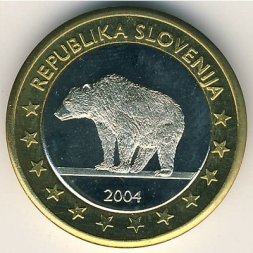 Словения 1 евро 2004 год
