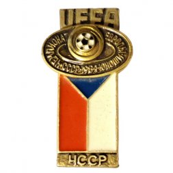Значок UEFA. Чемпионат Европы Юноши. СССР. 1984. ЧССР