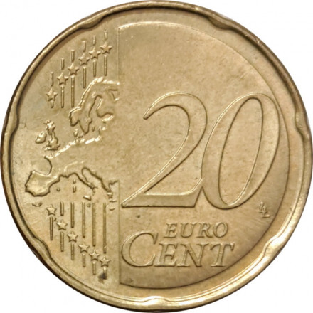 Финляндия 20 евроцентов 2012 год - Герб Финляндии