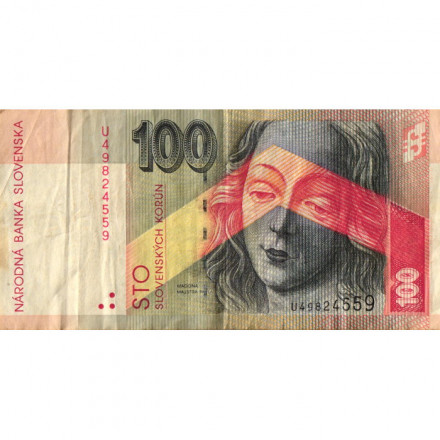 Словакия 100 крон 2004 год - Мадонна в церкви св. Иакова - VF