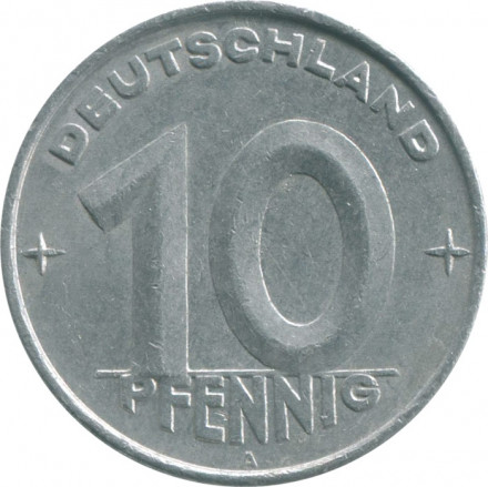 ГДР 10 пфеннигов 1950 год (A)