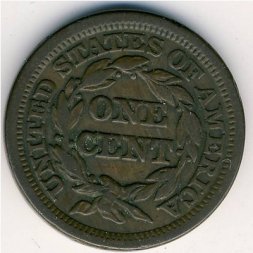 США 1 цент 1847 год