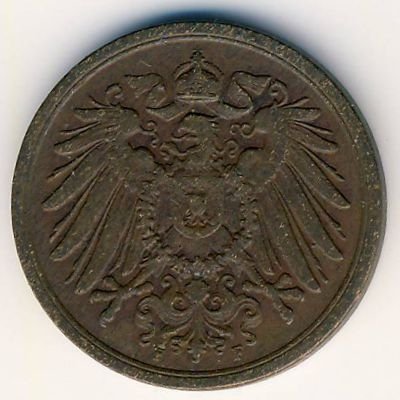 Германия 2 пфеннига 1911 год (F)