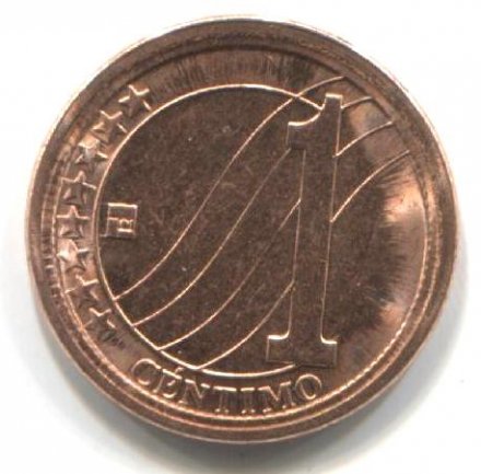 Венесуэла 1 сентимо 2009 год - Герб
