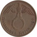 Третий Рейх 1 рейхспфенниг 1939 год (A)