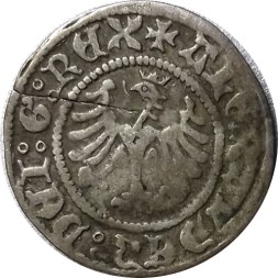 Польское Королевство 1/2 гроша Александр I Ягеллончик (1501-1506) - F+